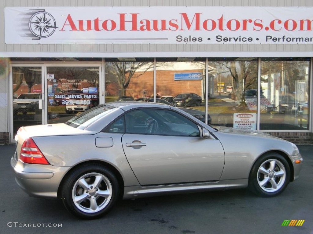 2003 SLK 320 Roadster - Pewter Silver Metallic / Charcoal photo #3