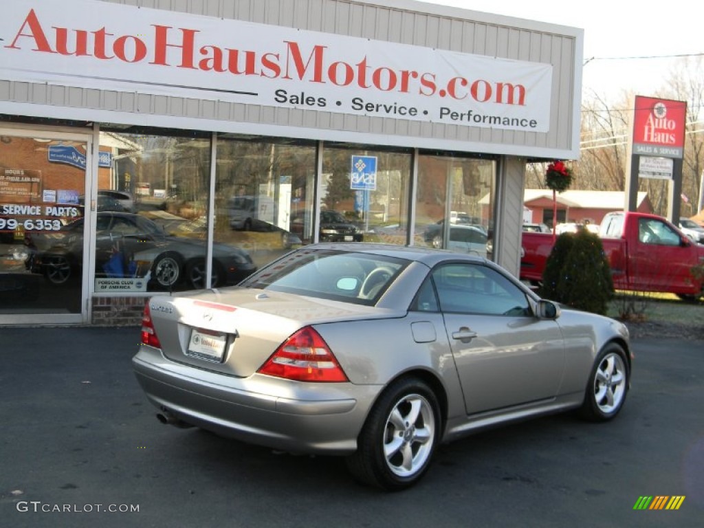 2003 SLK 320 Roadster - Pewter Silver Metallic / Charcoal photo #4