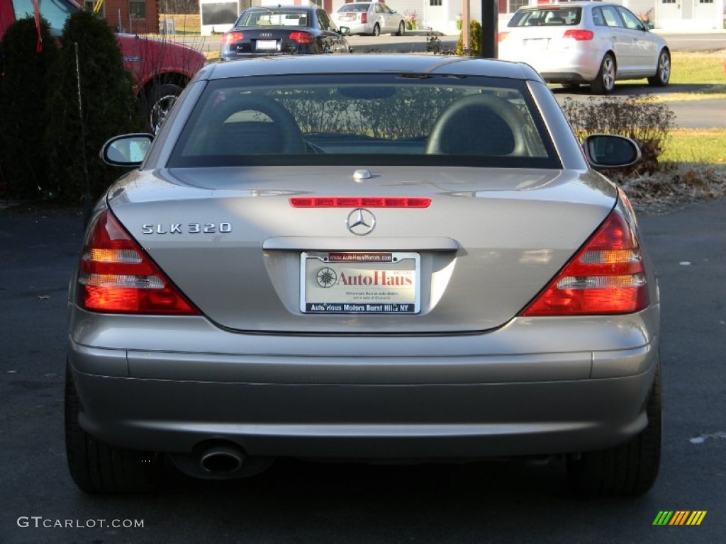 2003 SLK 320 Roadster - Pewter Silver Metallic / Charcoal photo #6