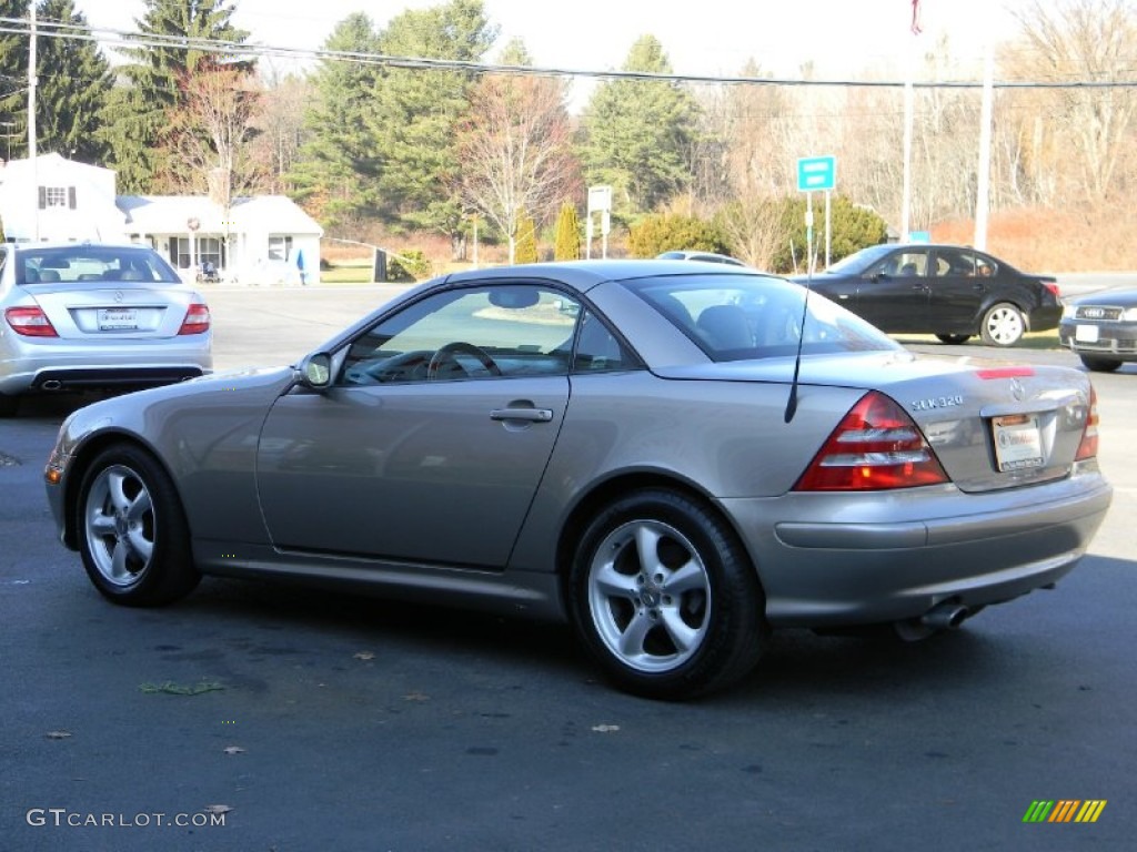 2003 SLK 320 Roadster - Pewter Silver Metallic / Charcoal photo #8