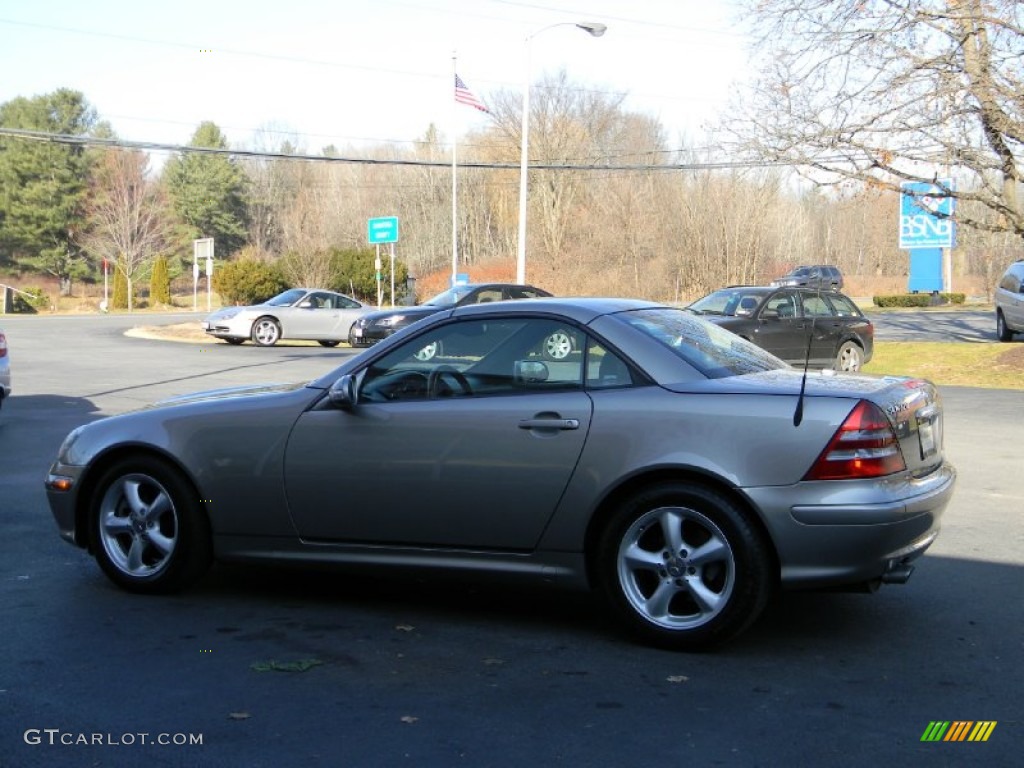 2003 SLK 320 Roadster - Pewter Silver Metallic / Charcoal photo #9