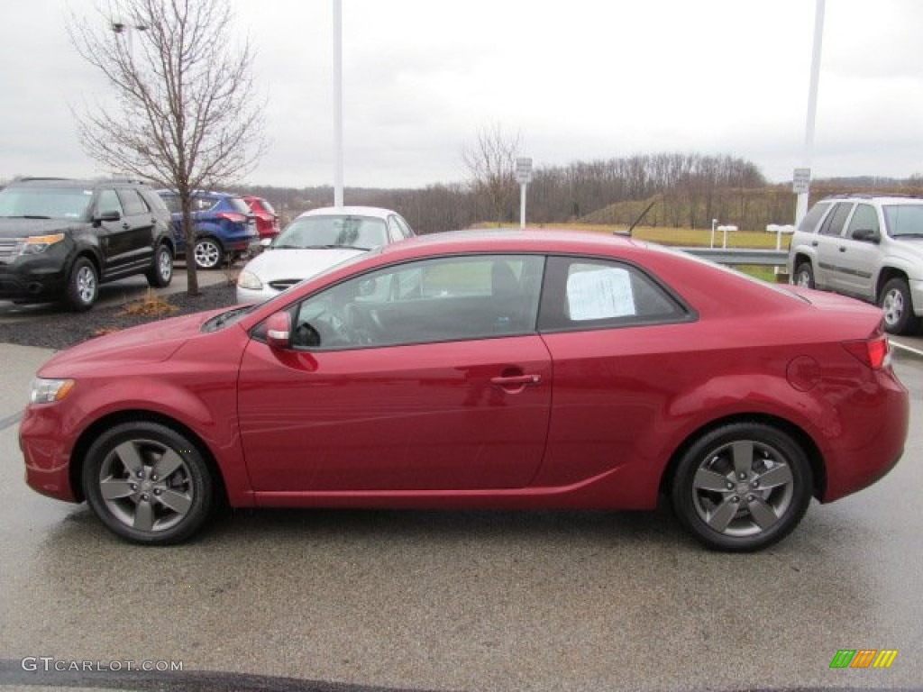 Spicy Red 2010 Kia Forte Koup EX Exterior Photo #74958163