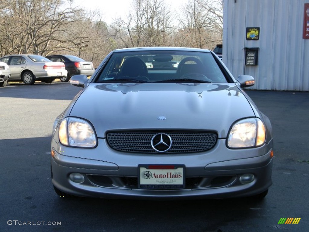 2003 SLK 320 Roadster - Pewter Silver Metallic / Charcoal photo #12