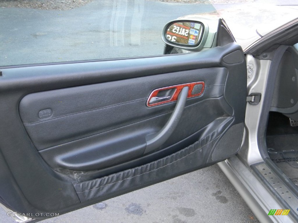 2003 SLK 320 Roadster - Pewter Silver Metallic / Charcoal photo #13