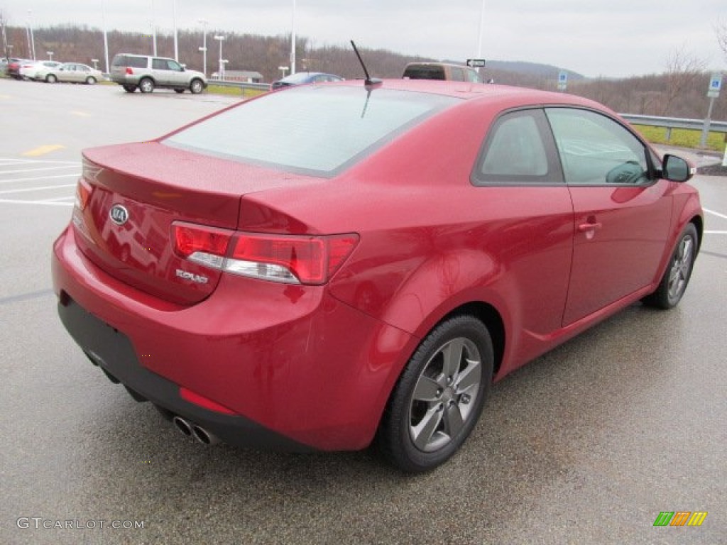 Spicy Red 2010 Kia Forte Koup EX Exterior Photo #74958223