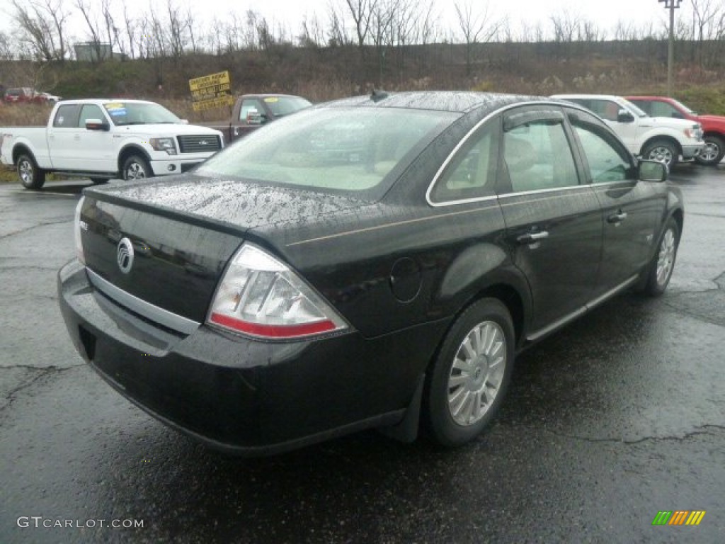 2008 Sable Sedan - Black / Medium Light Stone photo #2