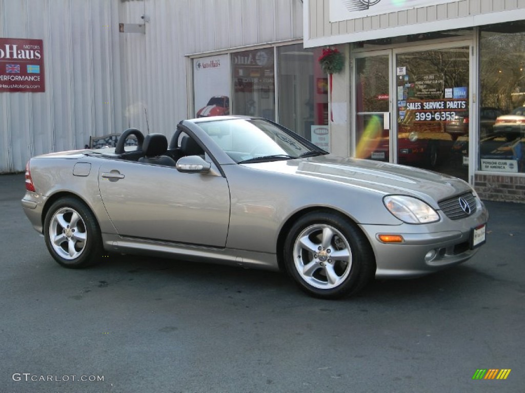 2003 SLK 320 Roadster - Pewter Silver Metallic / Charcoal photo #33