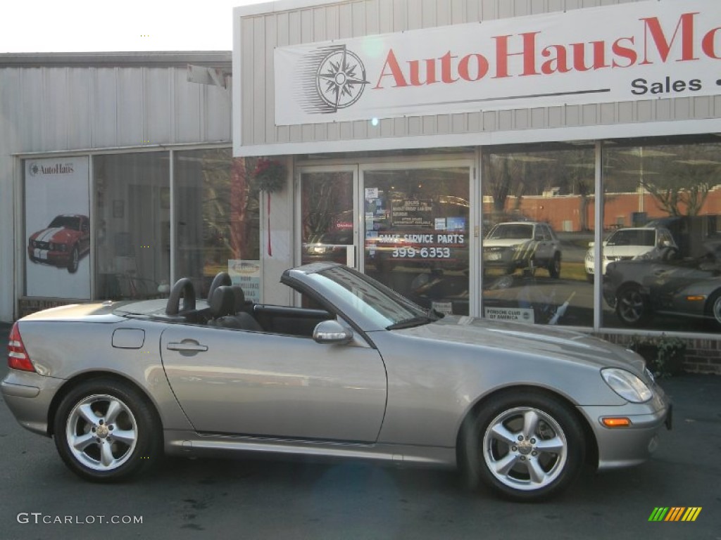 2003 SLK 320 Roadster - Pewter Silver Metallic / Charcoal photo #34