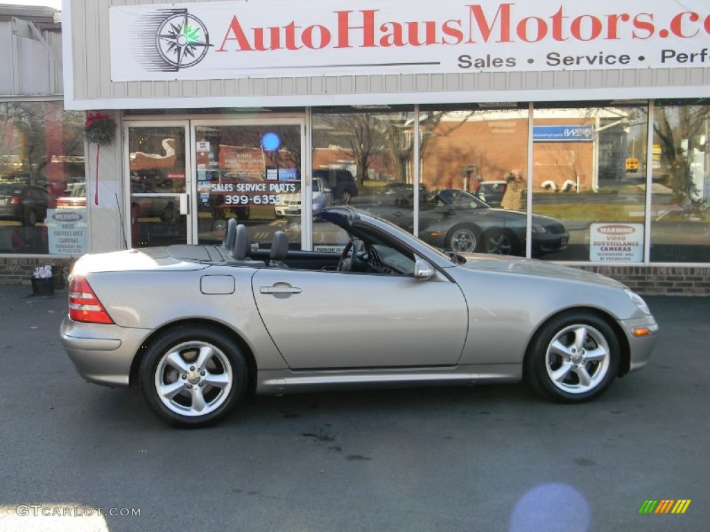 2003 SLK 320 Roadster - Pewter Silver Metallic / Charcoal photo #35