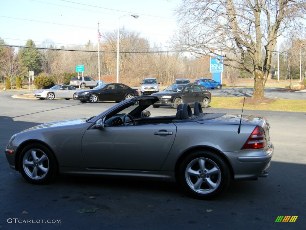 2003 SLK 320 Roadster - Pewter Silver Metallic / Charcoal photo #40