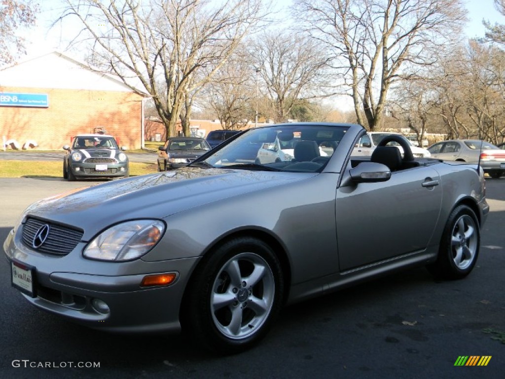2003 SLK 320 Roadster - Pewter Silver Metallic / Charcoal photo #41