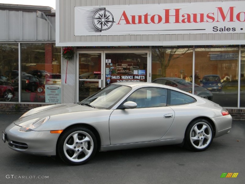 1999 911 Carrera 4 Coupe - Arctic Silver Metallic / Graphite Grey photo #3