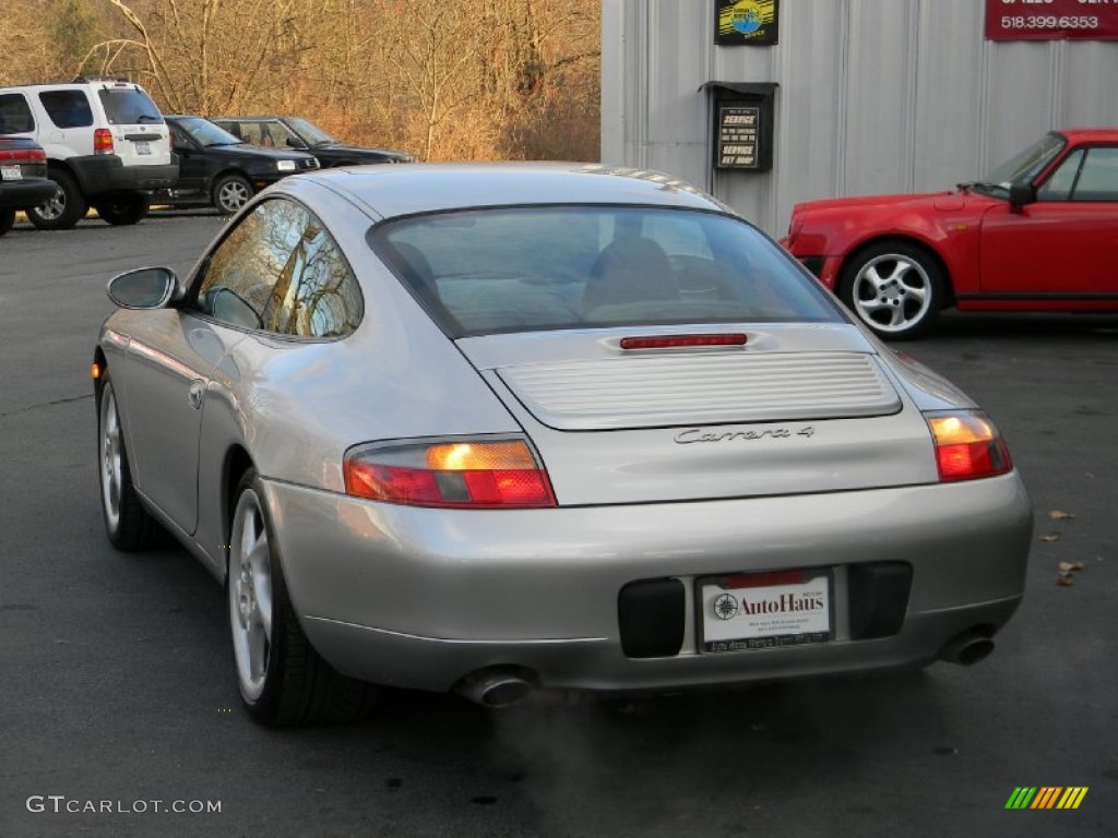 1999 911 Carrera 4 Coupe - Arctic Silver Metallic / Graphite Grey photo #6