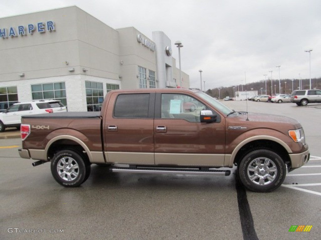 2012 F150 Lariat SuperCrew 4x4 - Golden Bronze Metallic / Pale Adobe photo #2