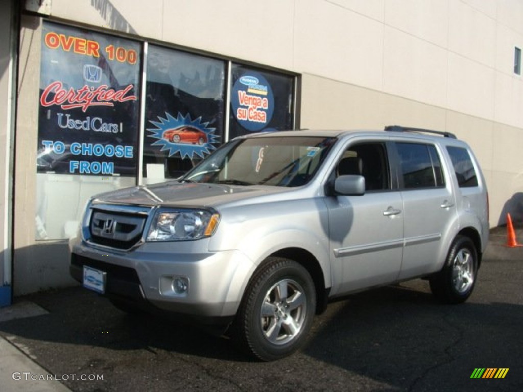 2011 Pilot EX-L 4WD - Alabaster Silver Metallic / Gray photo #1