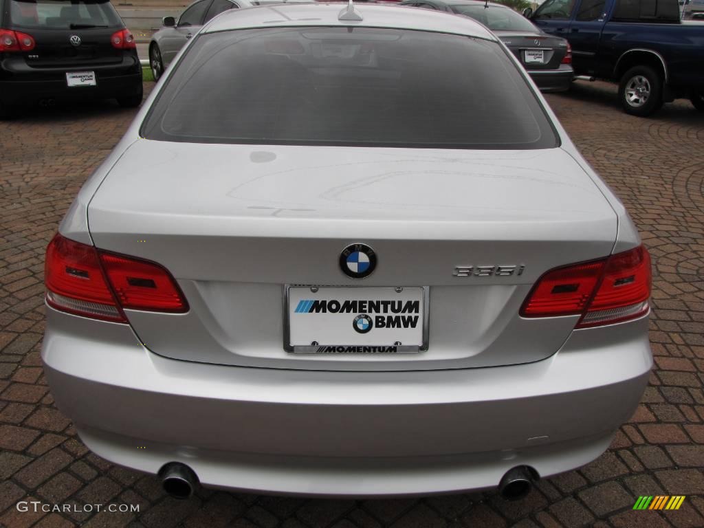 2007 3 Series 335i Coupe - Titanium Silver Metallic / Black photo #12