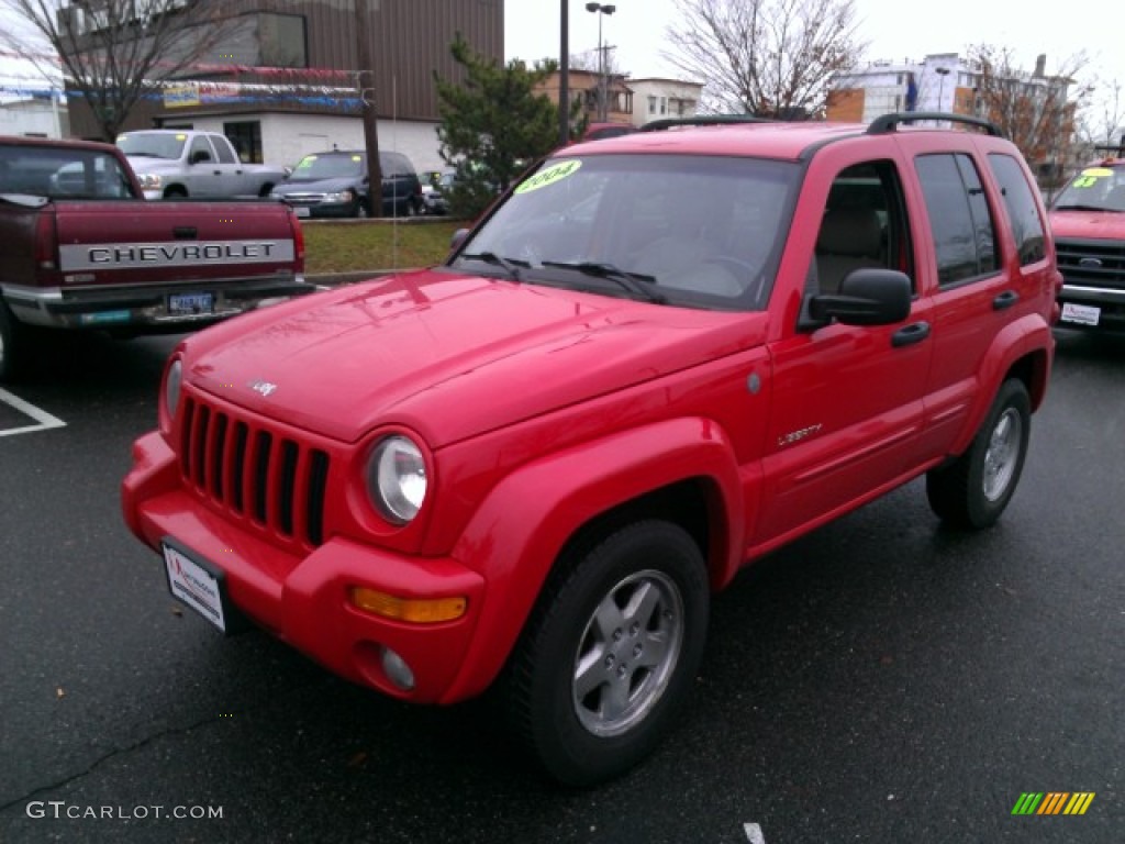 Flame Red 2004 Jeep Liberty Limited 4x4 Exterior Photo #74963092