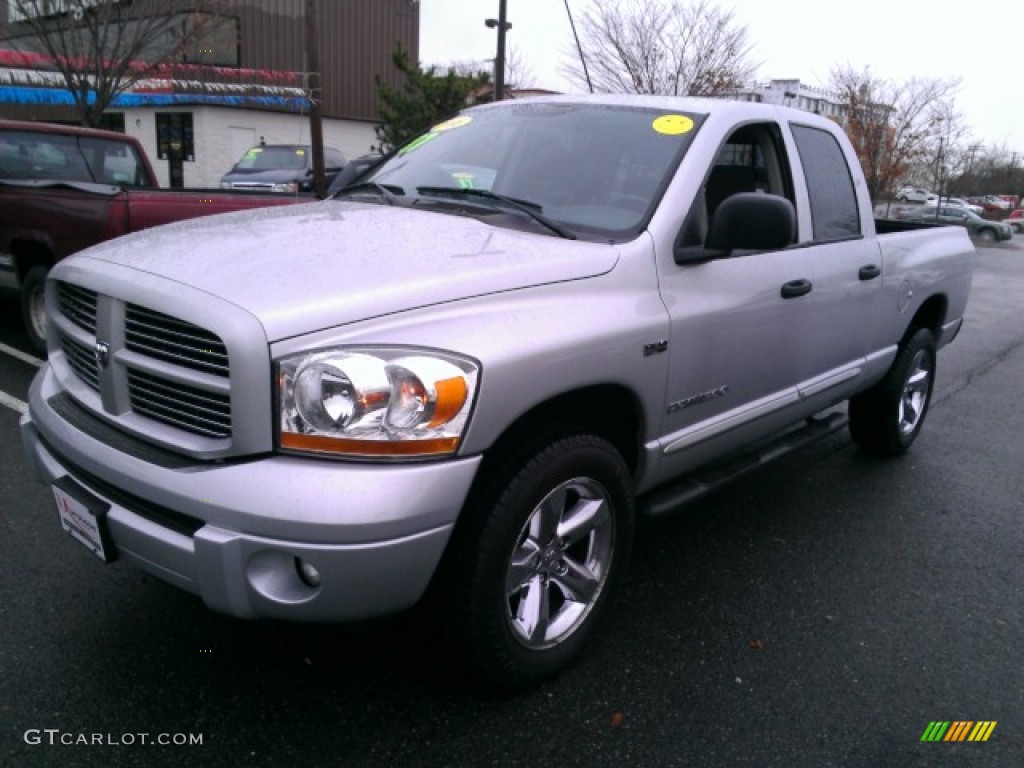 2006 Ram 1500 Sport Quad Cab 4x4 - Bright Silver Metallic / Medium Slate Gray photo #1