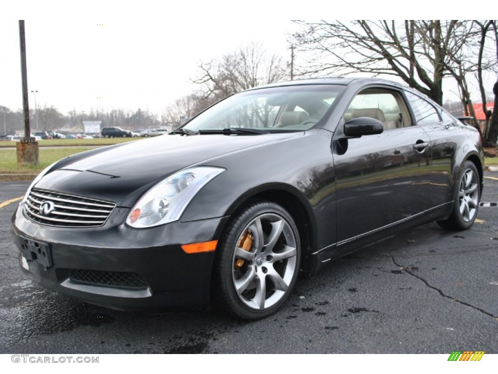 Black Obsidian 2004 Infiniti G 35 Coupe Exterior Photo #74963800