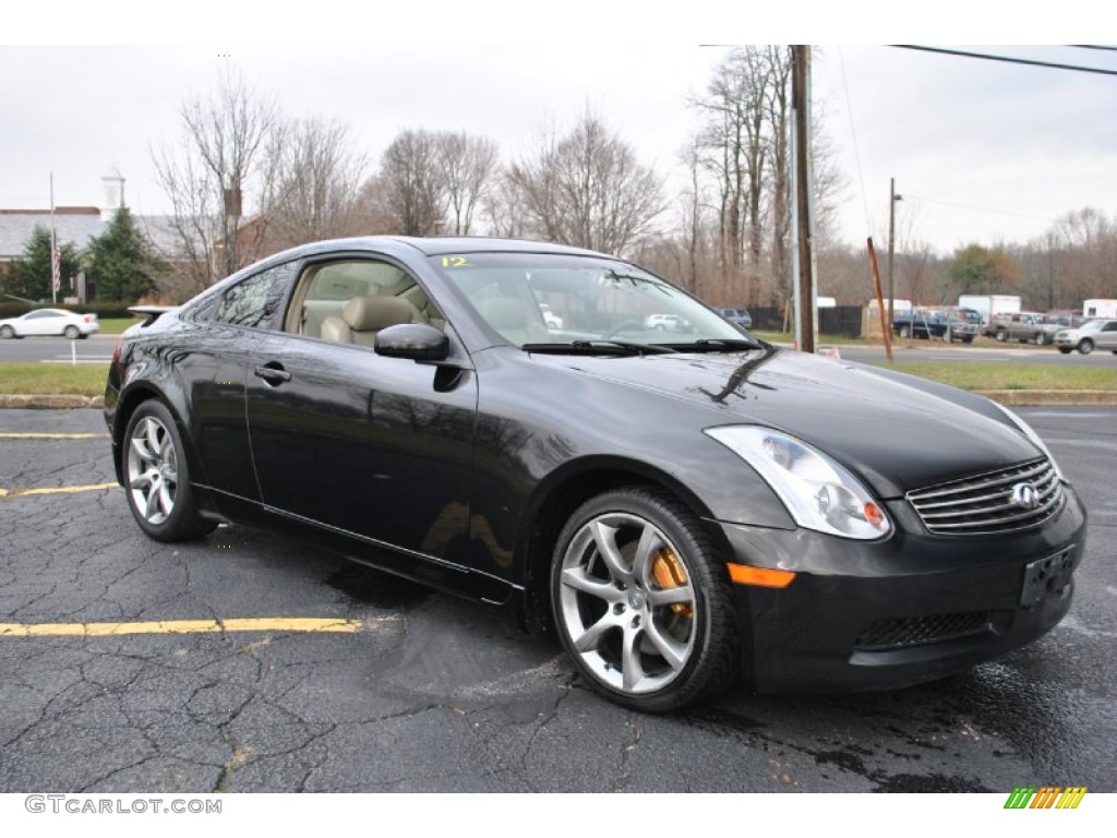 Black Obsidian 2004 Infiniti G 35 Coupe Exterior Photo #74963923