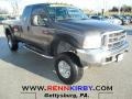 2002 Dark Shadow Grey Metallic Ford F250 Super Duty XLT SuperCab 4x4  photo #1