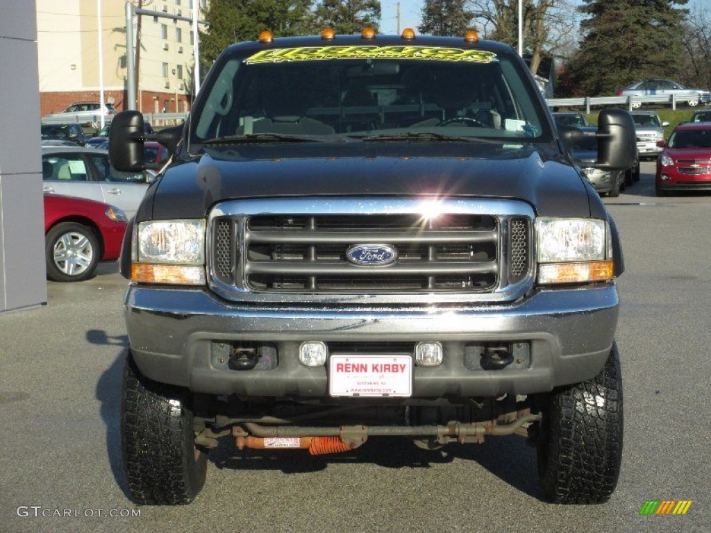 2002 F250 Super Duty XLT SuperCab 4x4 - Dark Shadow Grey Metallic / Medium Flint photo #15