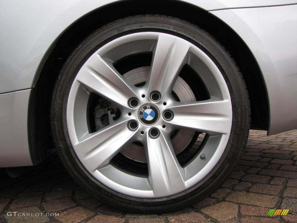 2007 3 Series 335i Coupe - Titanium Silver Metallic / Black photo #28