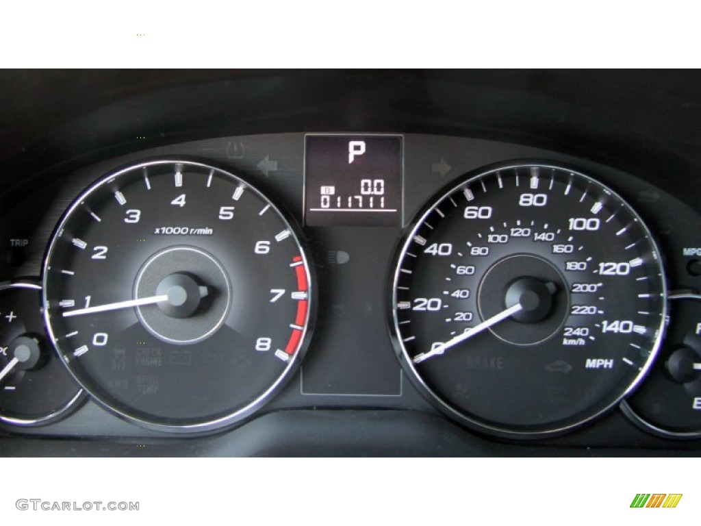 2012 Outback 2.5i Premium - Ruby Red Pearl / Off Black photo #17