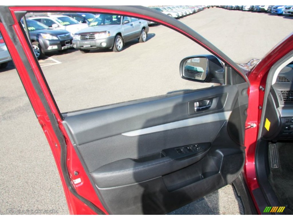 2012 Outback 2.5i Premium - Ruby Red Pearl / Off Black photo #25