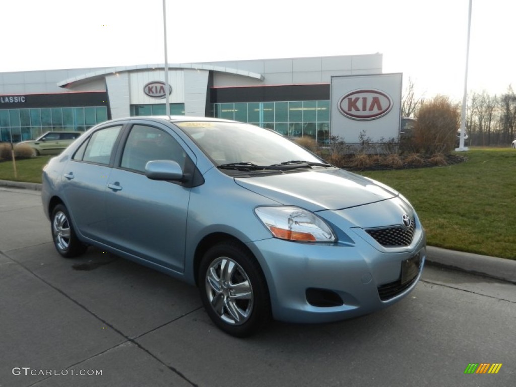 2009 Zephyr Blue Metallic Toyota Yaris Sedan 74925462 Gtcarlot Com Car Color Galleries