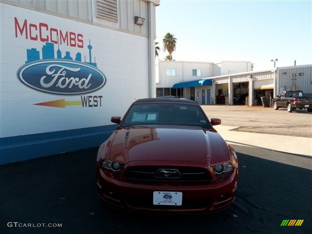 2013 Mustang V6 Premium Convertible - Red Candy Metallic / Charcoal Black photo #1