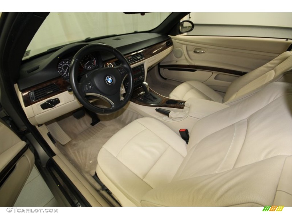 Cream Beige Interior 2008 BMW 3 Series 328i Convertible Photo #74967604