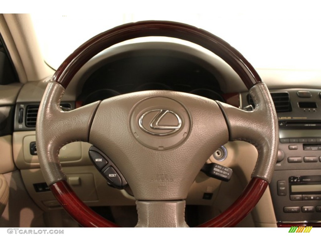 2003 Lexus ES 300 Ivory Steering Wheel Photo #74968685