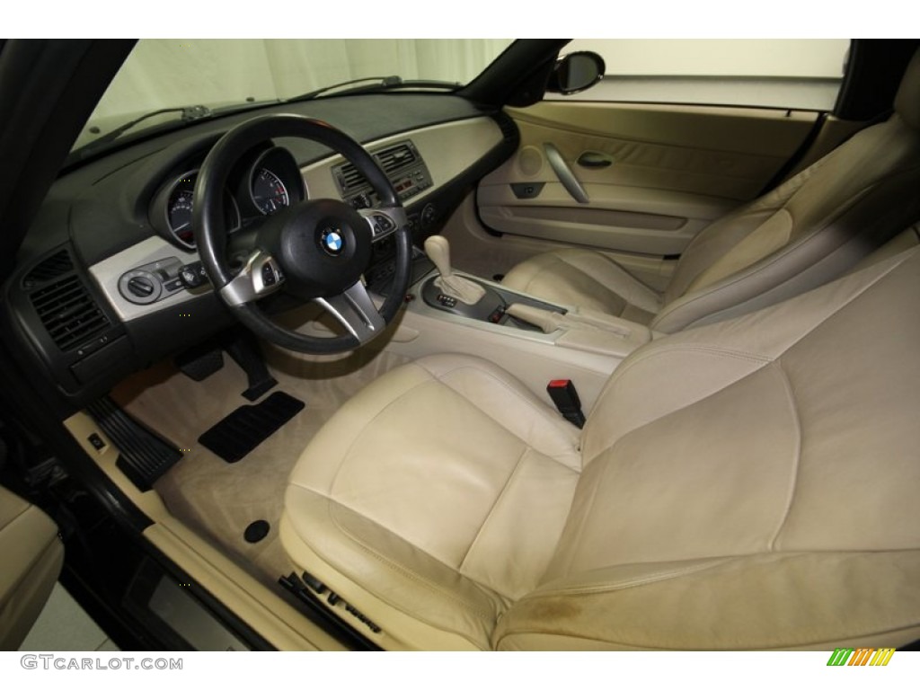 Beige Interior 2004 BMW Z4 2.5i Roadster Photo #74969131
