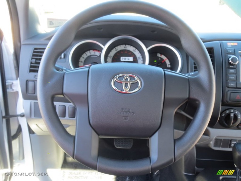 2013 Tacoma Regular Cab - Super White / Graphite photo #24