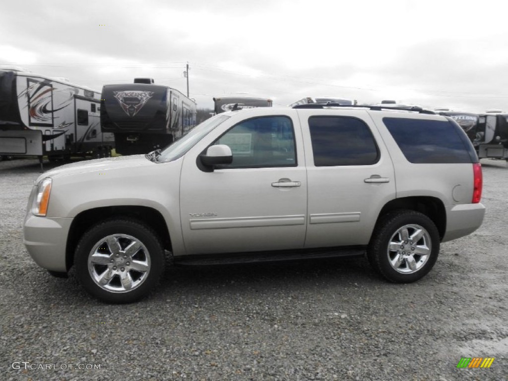 2013 Yukon SLE - Champagne Silver Metallic / Ebony photo #4