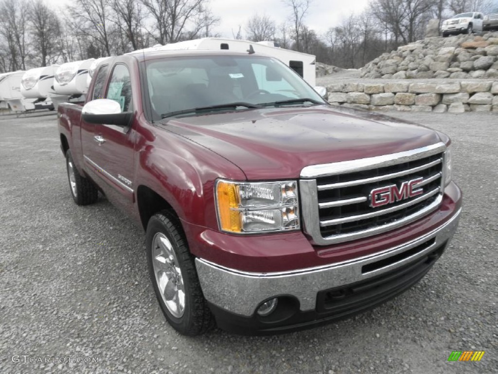 Sonoma Red Metallic 2013 GMC Sierra 1500 SLE Extended Cab 4x4 Exterior Photo #74970163