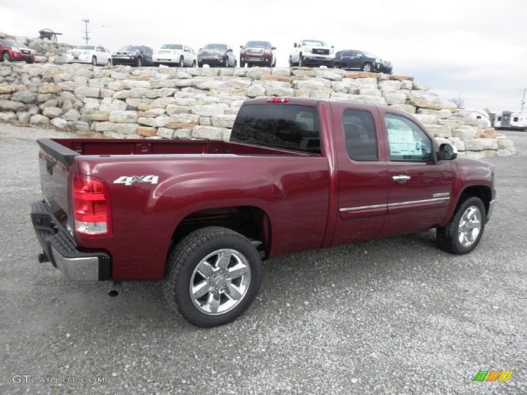 Sonoma Red Metallic 2013 GMC Sierra 1500 SLE Extended Cab 4x4 Exterior Photo #74970388