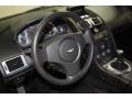 2007 Aston Martin V8 Vantage Obsidian Black Interior Steering Wheel Photo