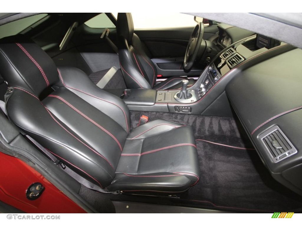 Obsidian Black Interior 2007 Aston Martin V8 Vantage Coupe Photo #74970649