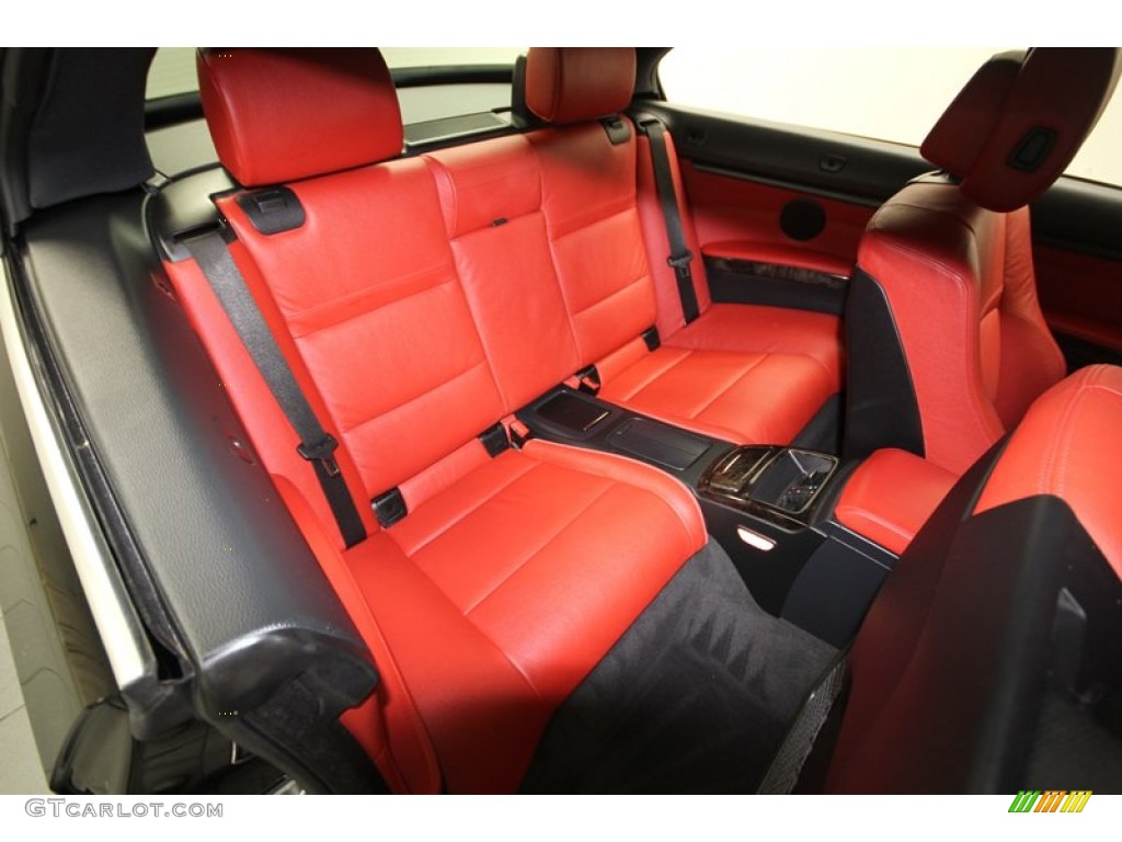 2010 3 Series 328i Convertible - Jet Black / Coral Red/Black Dakota Leather photo #32