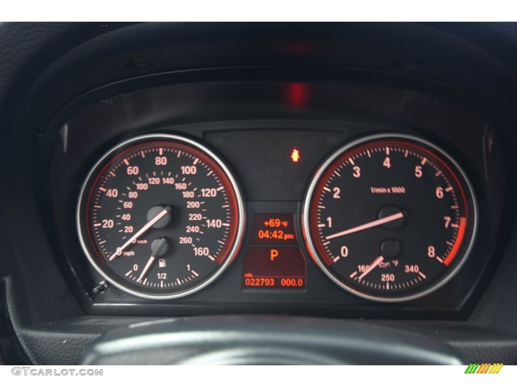 2010 3 Series 328i Convertible - Jet Black / Coral Red/Black Dakota Leather photo #39