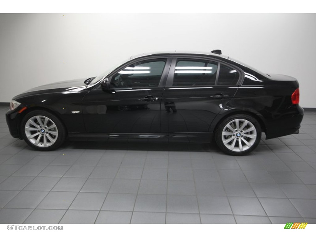 2010 3 Series 328i Sedan - Jet Black / Black photo #2