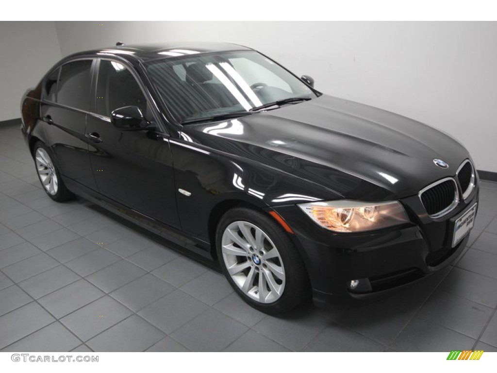2010 3 Series 328i Sedan - Jet Black / Black photo #8