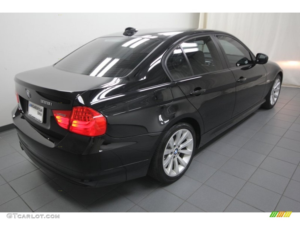 2010 3 Series 328i Sedan - Jet Black / Black photo #11