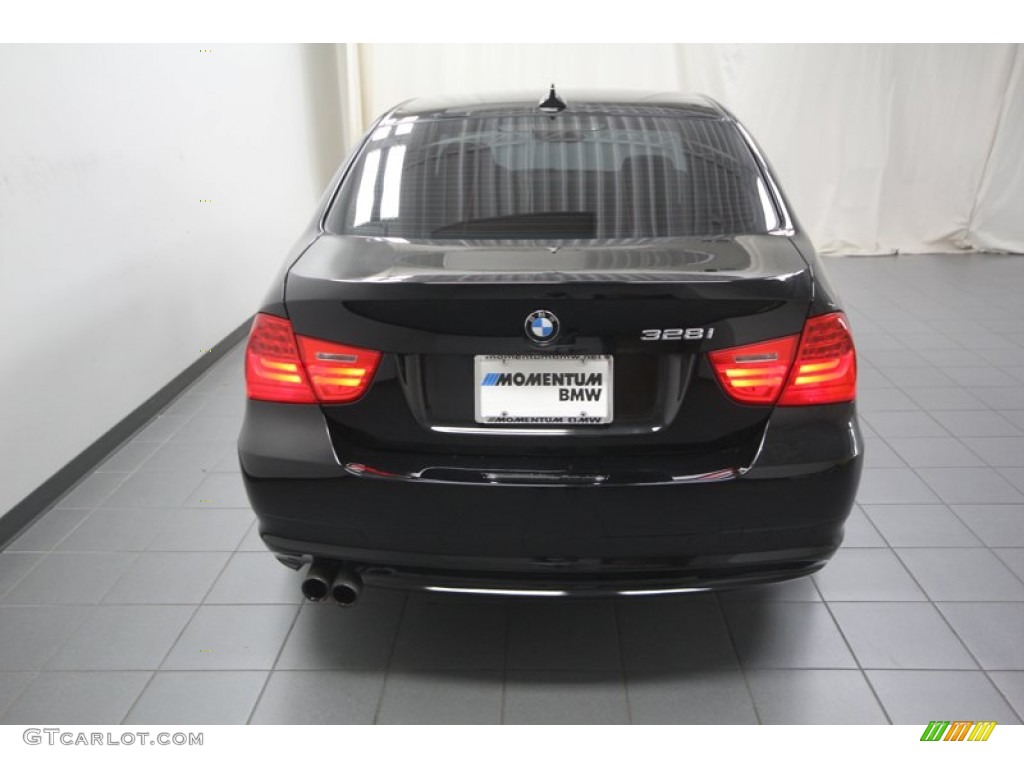 2010 3 Series 328i Sedan - Jet Black / Black photo #12