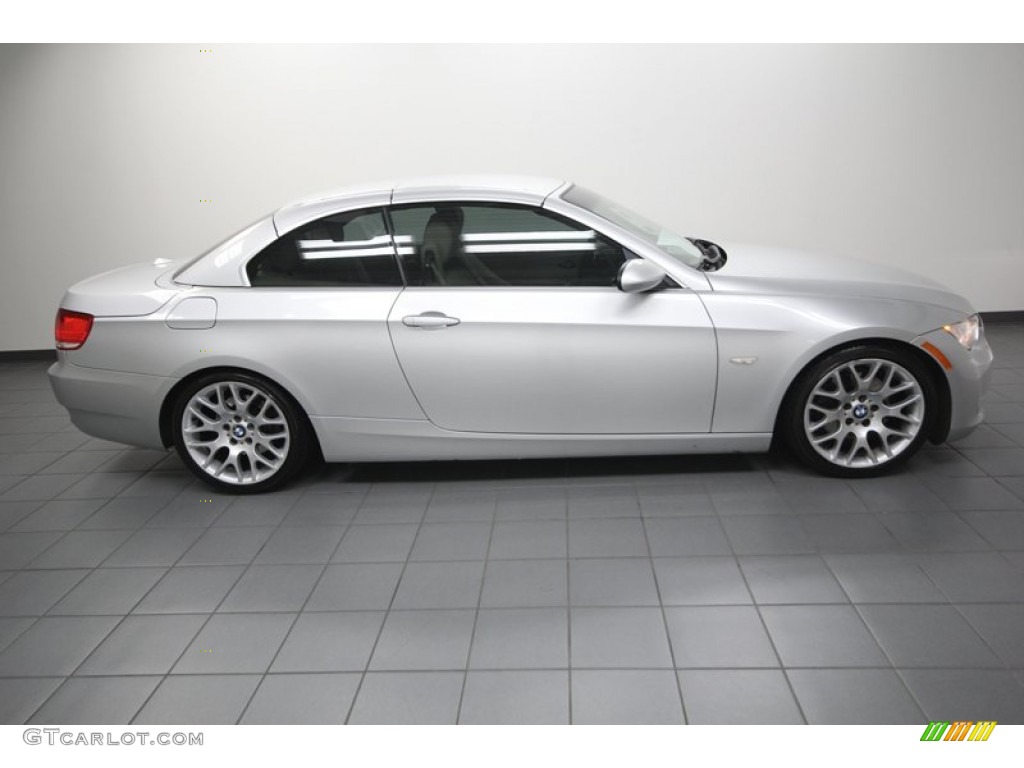 2008 3 Series 328i Convertible - Titanium Silver Metallic / Cream Beige photo #8