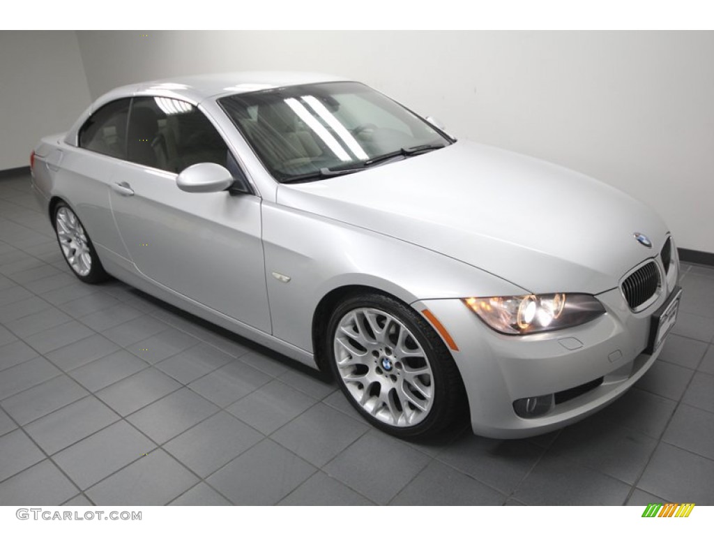 2008 3 Series 328i Convertible - Titanium Silver Metallic / Cream Beige photo #9