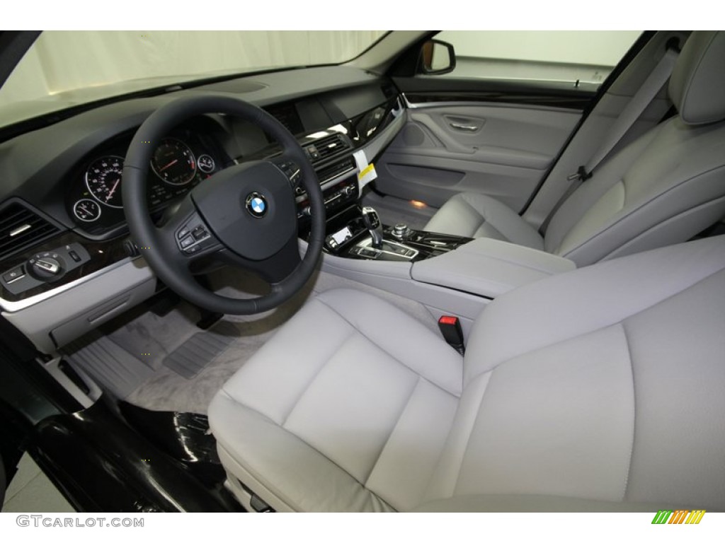 Everest Gray Interior 2013 BMW 5 Series 528i Sedan Photo #74972203