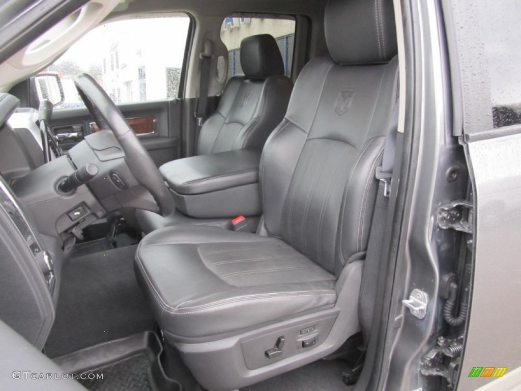 2009 Ram 1500 Laramie Quad Cab 4x4 - Mineral Gray Metallic / Dark Slate/Medium Graystone photo #8